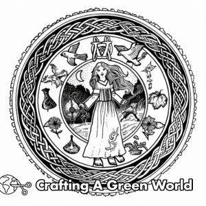 Pagan Coloring Pages - Free &amp; Printable!