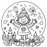 Peace and Joy: Holiday Message Coloring Pages 1
