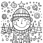Peace and Joy: Holiday Message Coloring Pages 3
