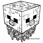 Pixel Art Minecraft Logo Coloring Pages 3