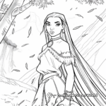 Pocahontas Nature Scene Coloring Pages 2