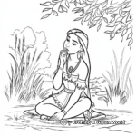 Pocahontas Nature Scene Coloring Pages 3