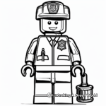 Police Lego Man Coloring Pages 2