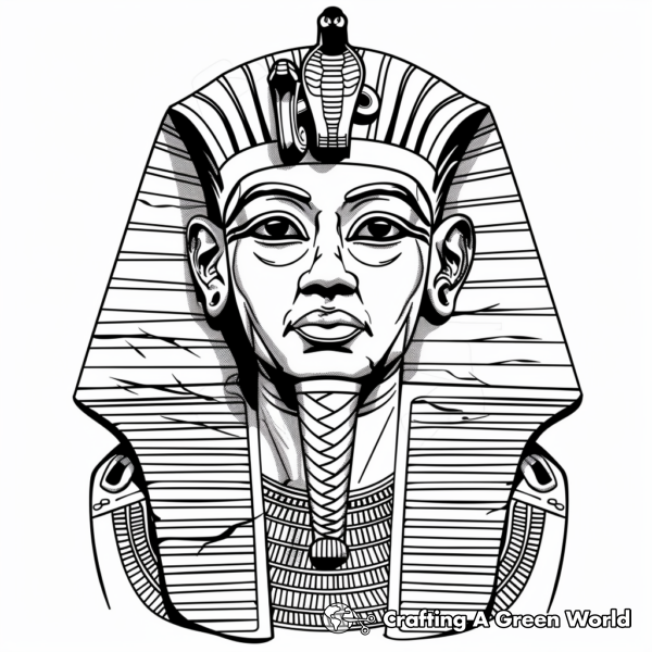King Tut Coloring Pages - Free &amp; Printable!