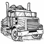 Pre-K Coloring Pages of Simple Vehicles 3