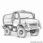 Pre-K Coloring Pages of Simple Vehicles 4