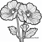 Pre-K Coloring Pages: Easy-to-Color Flowers 2