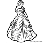 Princess Collection: Cinderella Coloring Pages 3