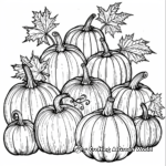 Pumpkins Galore: Coloring Pages for Fall 3