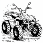 Quad Bike Coloring Pages for Children 1