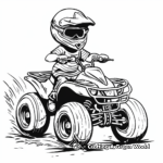 Quad Bike Coloring Pages for Children 2