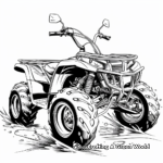 Quad Bike Coloring Pages for Children 3