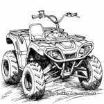 Quad Bike Coloring Pages for Children 4