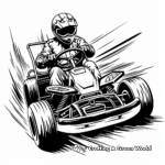 Racing Go-Kart Coloring Pages 1