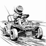 Racing Go-Kart Coloring Pages 2