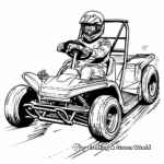 Racing Go-Kart Coloring Pages 4