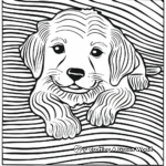 Rainbow-Hued Lisa Frank Golden Retriever Puppy Pages 2