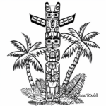 Rainforest Totem Pole Coloring Pages 4