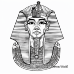 Realistic Pharaoh Portrait Coloring Pages 4