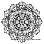 Relaxing Pencil Mandala Coloring Pages for Stress Relief 1