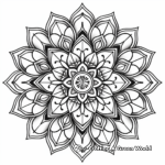 Relaxing Pencil Mandala Coloring Pages for Stress Relief 2