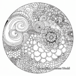 Relaxing Pencil Mandala Coloring Pages for Stress Relief 4