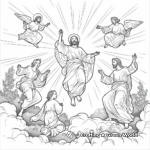 Religious Themed Transfiguration Coloring Pages 1