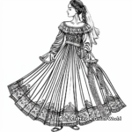 Renaissance Clothing and Fashion Coloring Pages 2