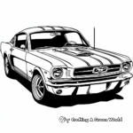 Restored Vintage Ford Mustang Coloring Pages 4