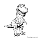 Rex the Dinosaur Toy Coloring Pages for Little Artists 3