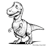 Rex the Dinosaur Toy Coloring Pages for Little Artists 4