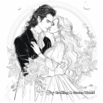 Romantic Vampire Coloring Pages for Adults 1