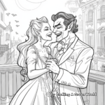 Romantic Vampire Coloring Pages for Adults 4