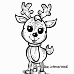 Rudolph Themed Among Us Coloring Pages 2