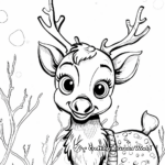 Rudolph Themed Among Us Coloring Pages 3