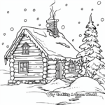 Rustic Winter Cabin Colorsheets 2