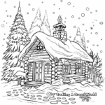 Rustic Winter Cabin Colorsheets 3