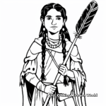 Sacagawea Guiding Lewis and Clark Coloring Pages 2