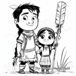 Sacagawea Guiding Lewis and Clark Coloring Pages 4