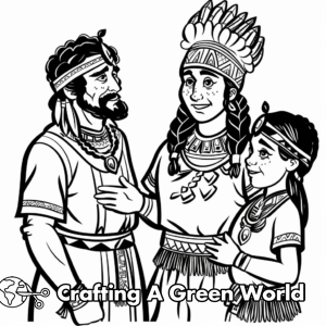 Sacagawea Coloring Pages - Free &amp; Printable!