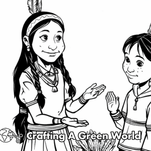Sacagawea Coloring Pages - Free &amp; Printable!