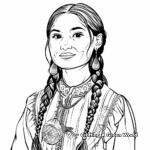 Sacagawea's Shoshone Tribe Coloring Pages 4