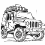 Safari Vehicle Coloring Pages for Adventure Lovers 2