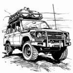Safari Vehicle Coloring Pages for Adventure Lovers 3