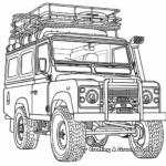 Safari Vehicle Coloring Pages for Adventure Lovers 4