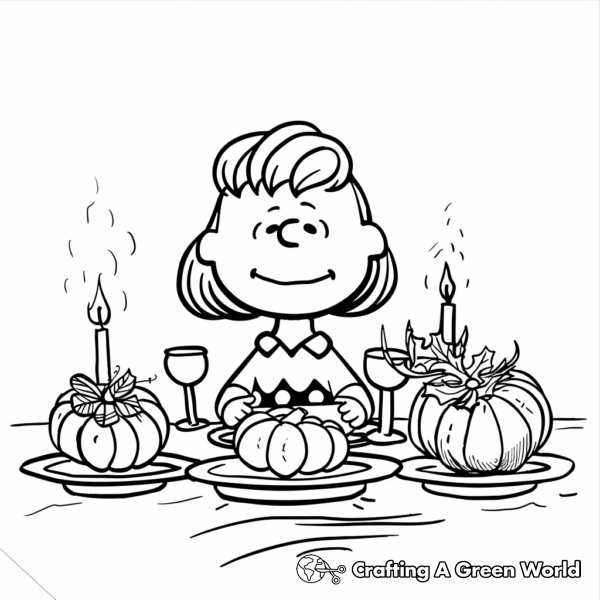 Charlie Brown Thanksgiving Coloring Pages - Free &amp; Printable!