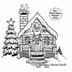 Santa's North Pole House Coloring Pages 2