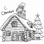 Santa's North Pole House Coloring Pages 4