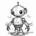 Sci-Fi Related Chibi Robot Coloring Pages 4