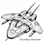 Science Fiction Spaceship Coloring Pages 2